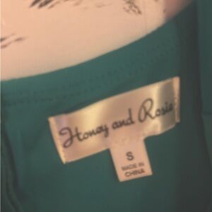 Honey and Rosie Vibrant Teal Dress